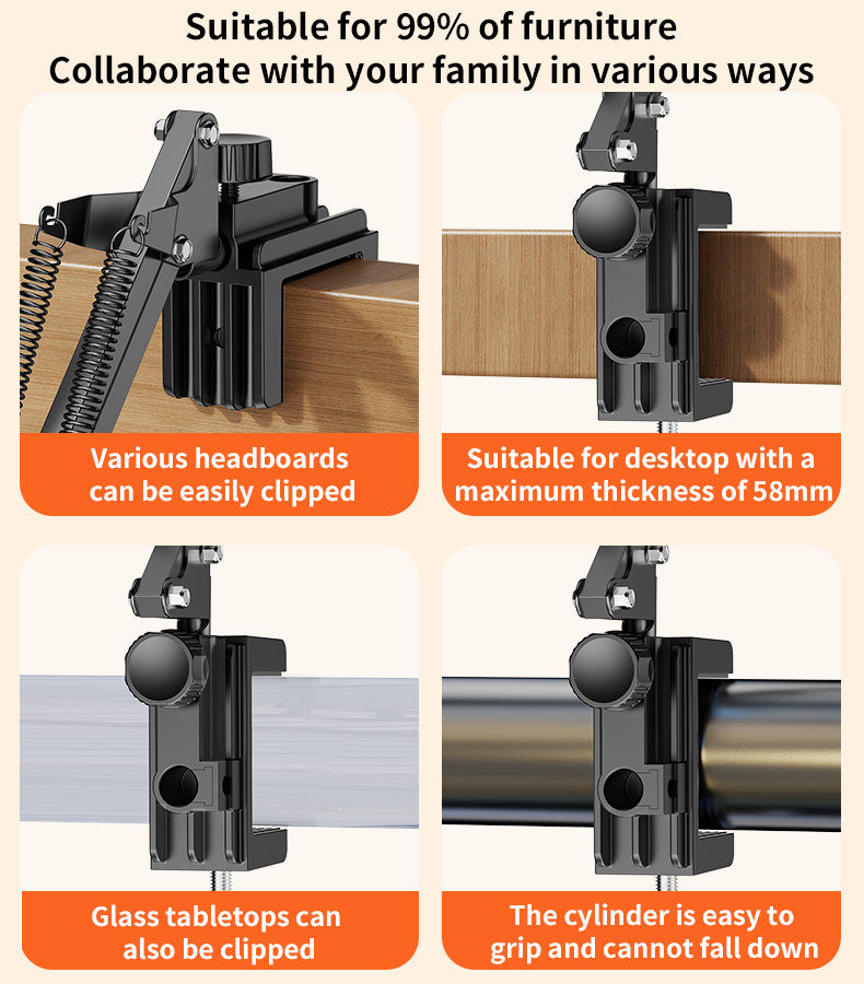 YESIDO C296 360° Adjustable Multi-Directional Folding Shaft Phone Holder | Desktop Lazy Stand YESIDO C296 360° Adjustable Multi-Directional Folding Shaft Phone Holder | Desktop Lazy Stand